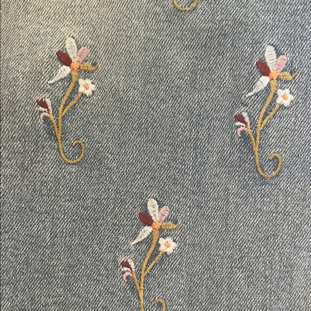 Anthropology Embroidered Blue Jeans Pilcro and the Letterpress - Picture 3 of 5